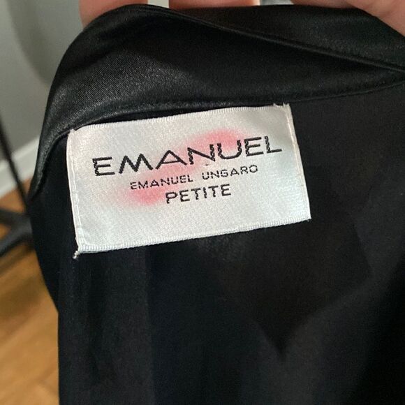 Vintage Emanuel Ungaro 100% Silk Lightweight Open Front Jacket - Picture 9 of 11